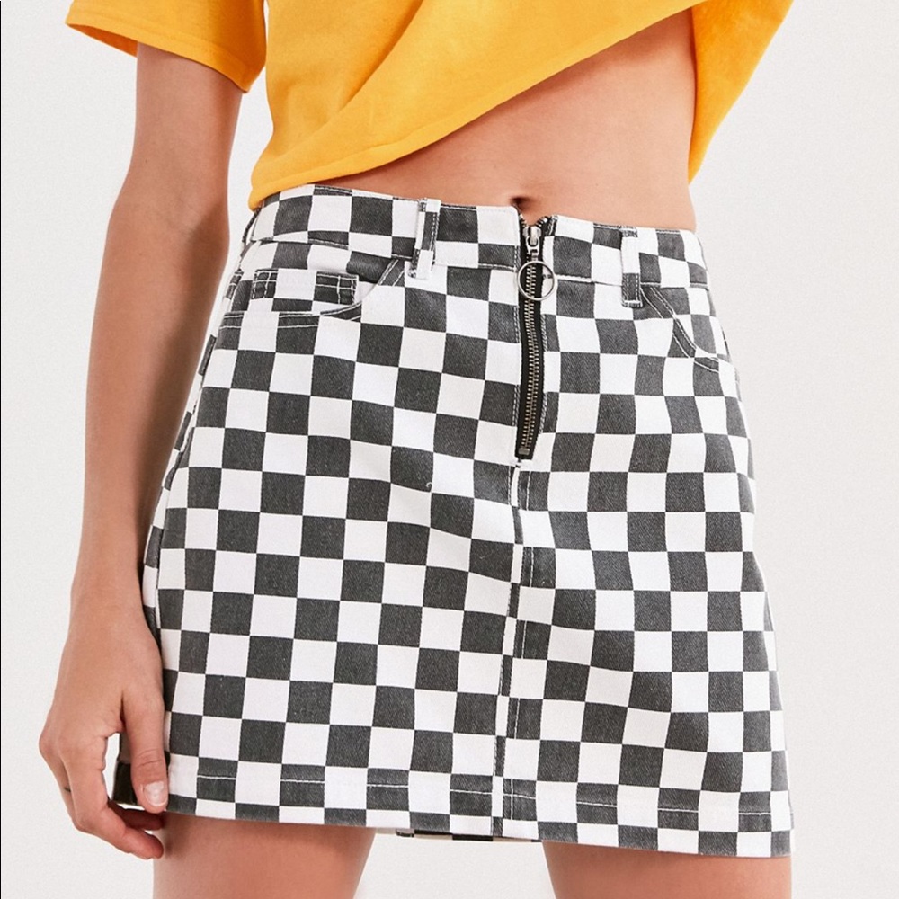 Urban  outfitters checkered mini